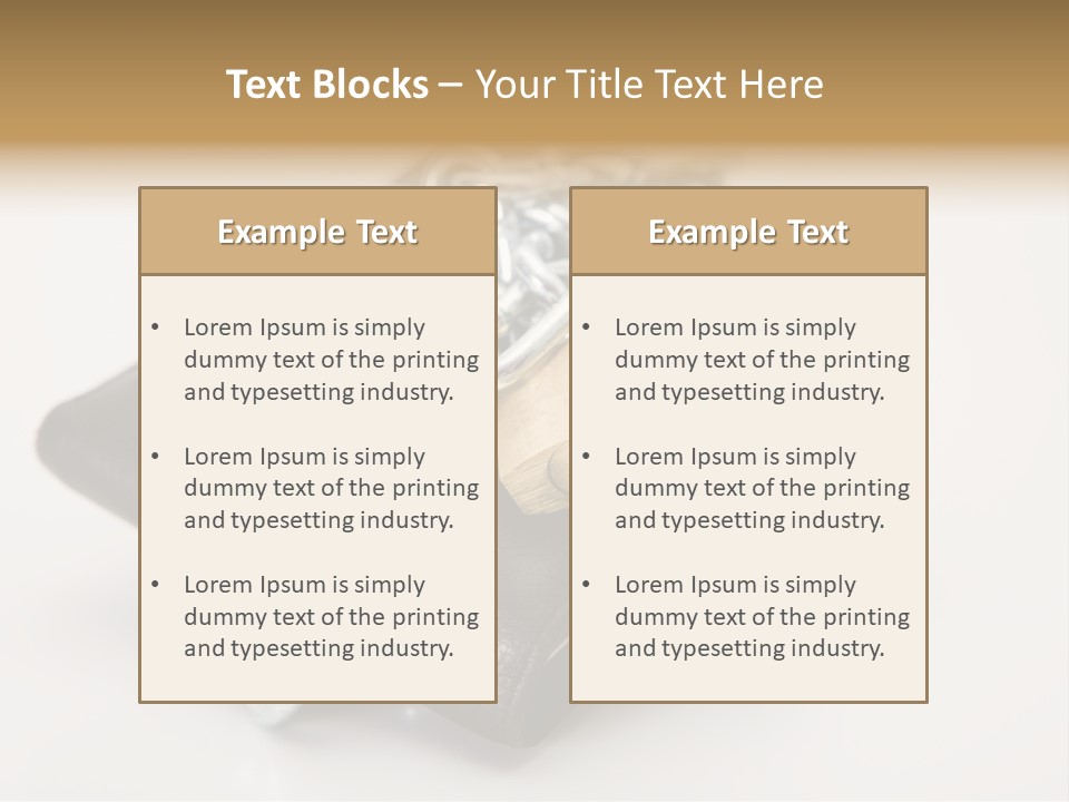 York Pine Buildings PowerPoint Template
