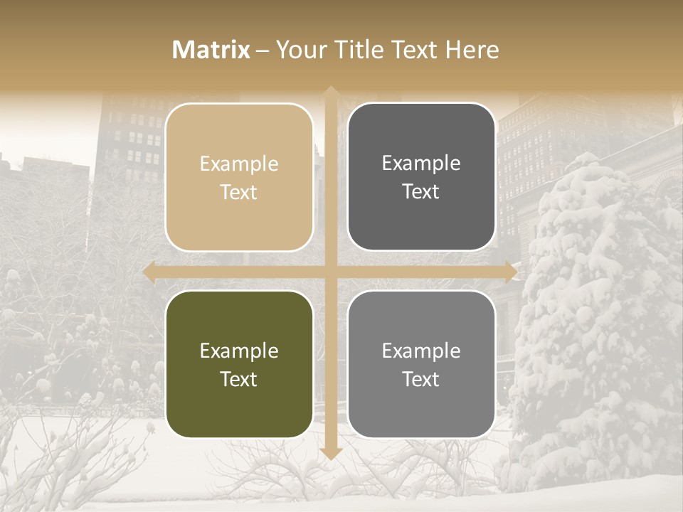 York Pine Buildings PowerPoint Template