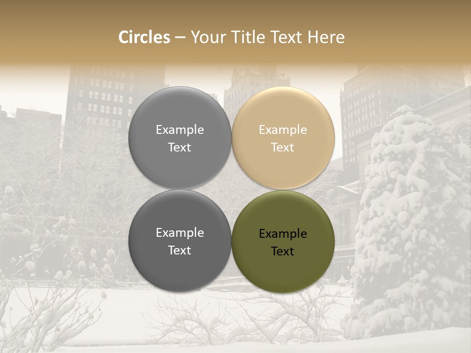 York Pine Buildings PowerPoint Template