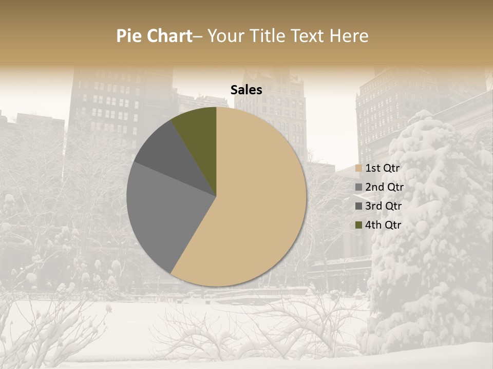 York Pine Buildings PowerPoint Template
