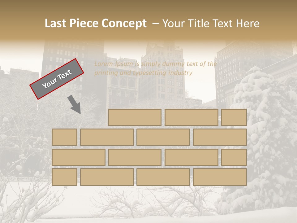 York Pine Buildings PowerPoint Template