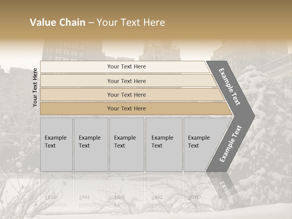 York Pine Buildings PowerPoint Template