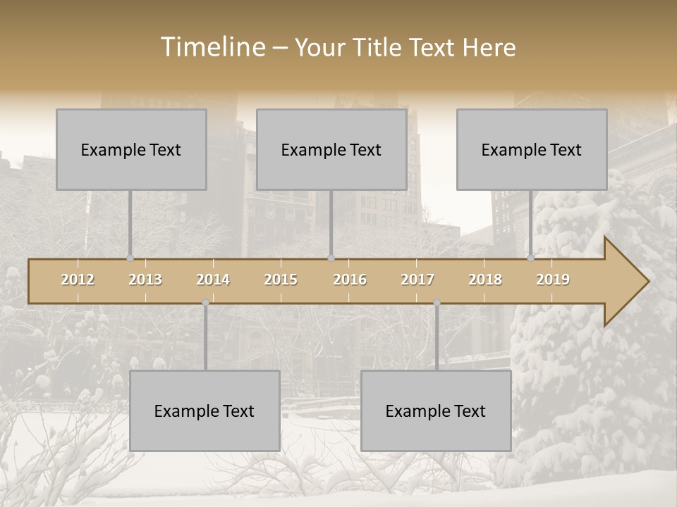 York Pine Buildings PowerPoint Template