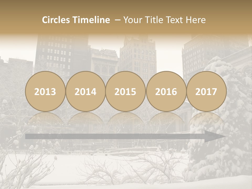 York Pine Buildings PowerPoint Template