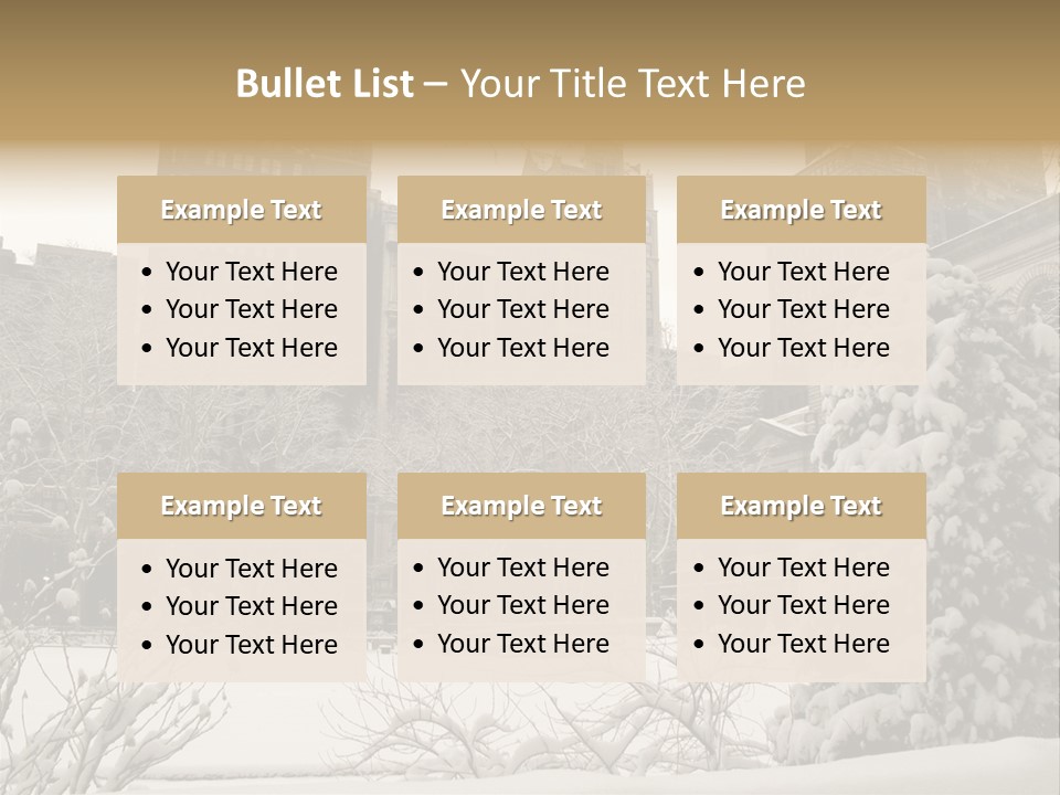 York Pine Buildings PowerPoint Template