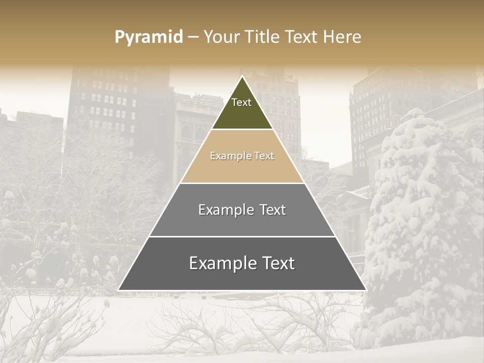 York Pine Buildings PowerPoint Template