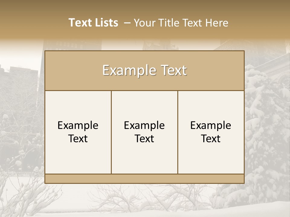 York Pine Buildings PowerPoint Template