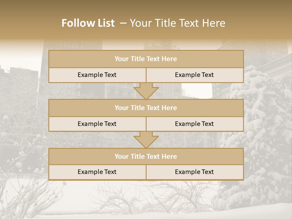 York Pine Buildings PowerPoint Template