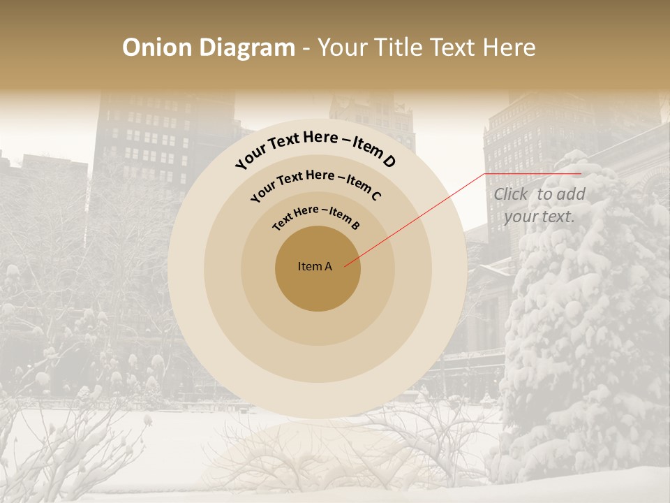 York Pine Buildings PowerPoint Template