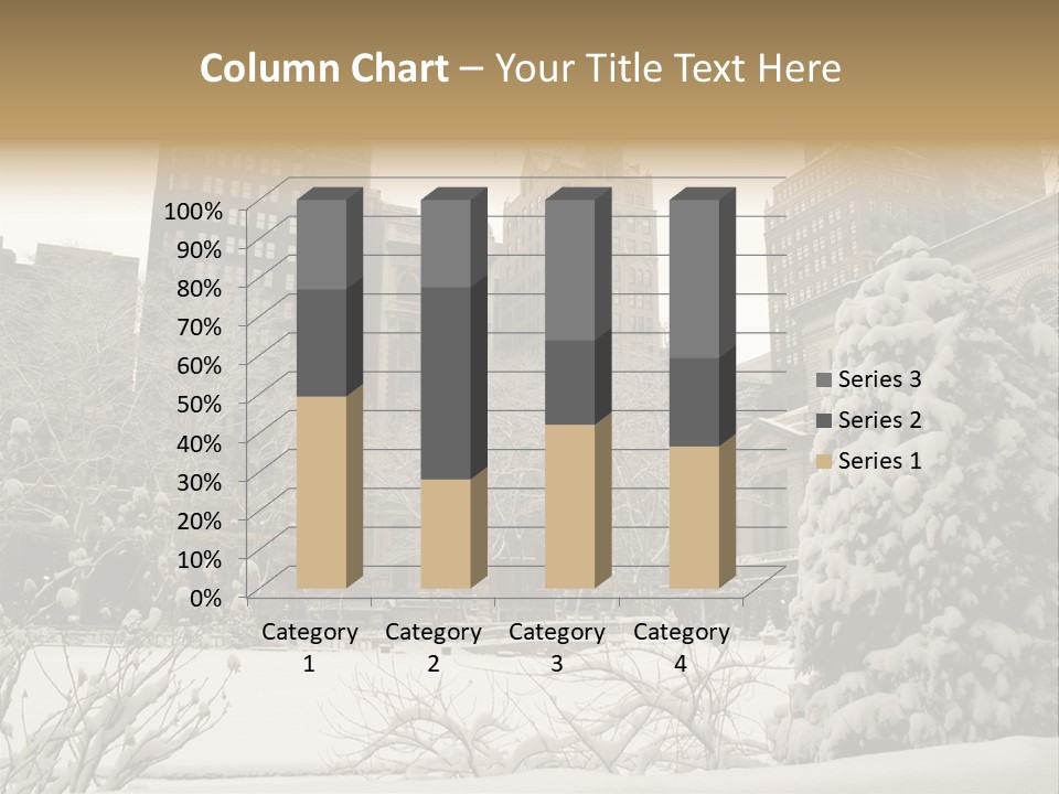 York Pine Buildings PowerPoint Template