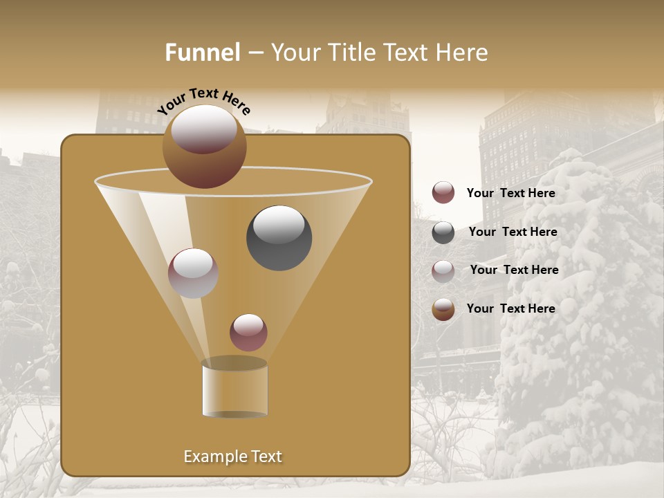 York Pine Buildings PowerPoint Template