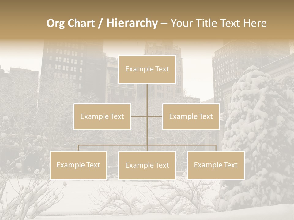 York Pine Buildings PowerPoint Template