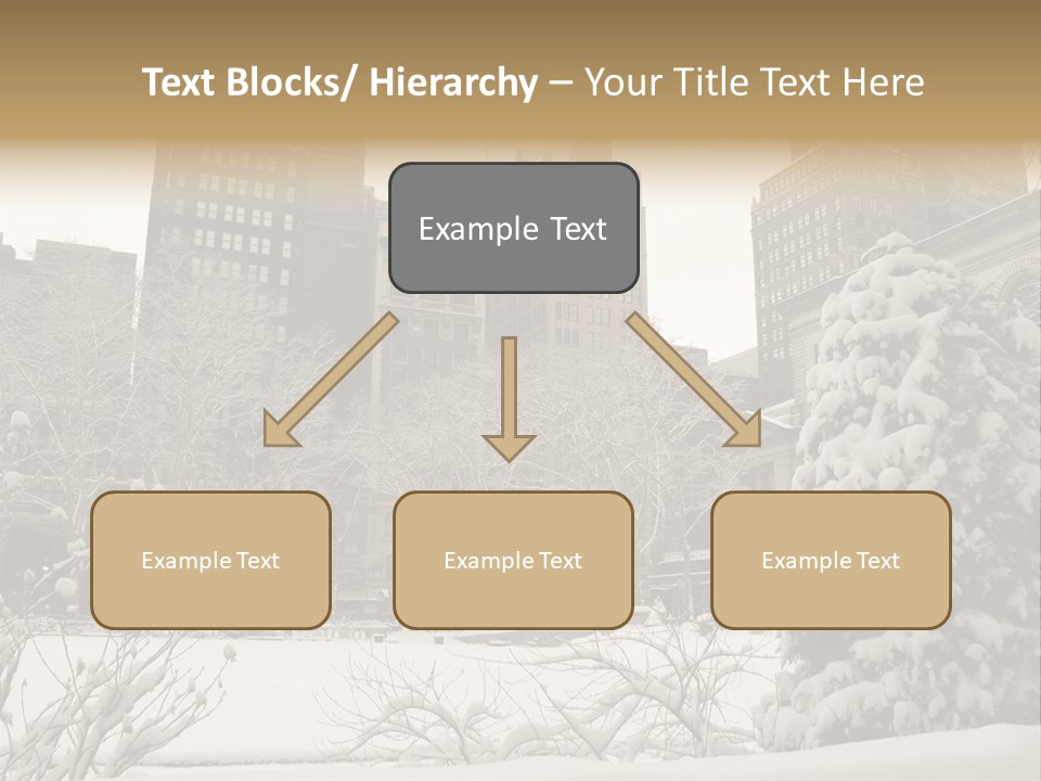 York Pine Buildings PowerPoint Template