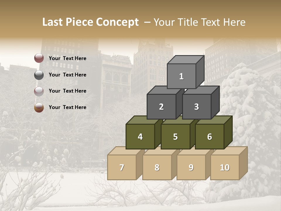 York Pine Buildings PowerPoint Template