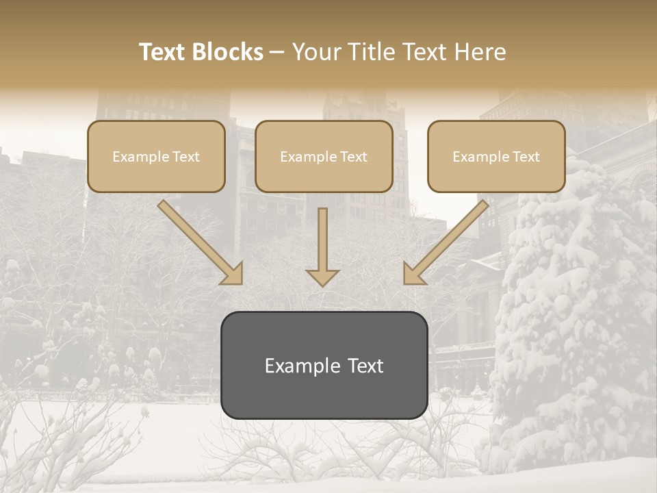 York Pine Buildings PowerPoint Template