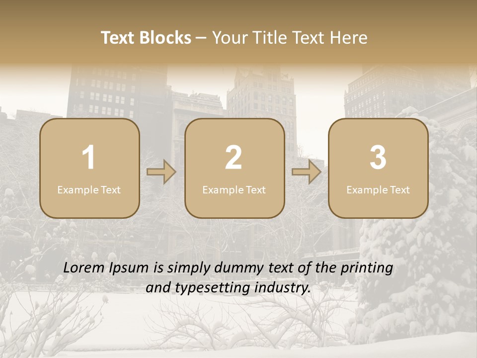 York Pine Buildings PowerPoint Template