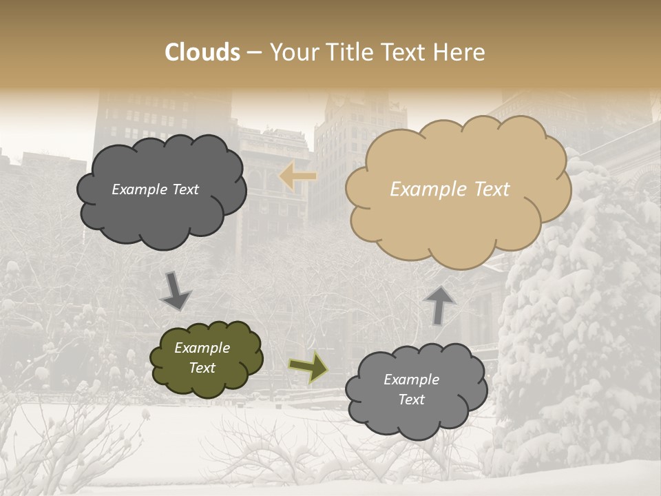 York Pine Buildings PowerPoint Template