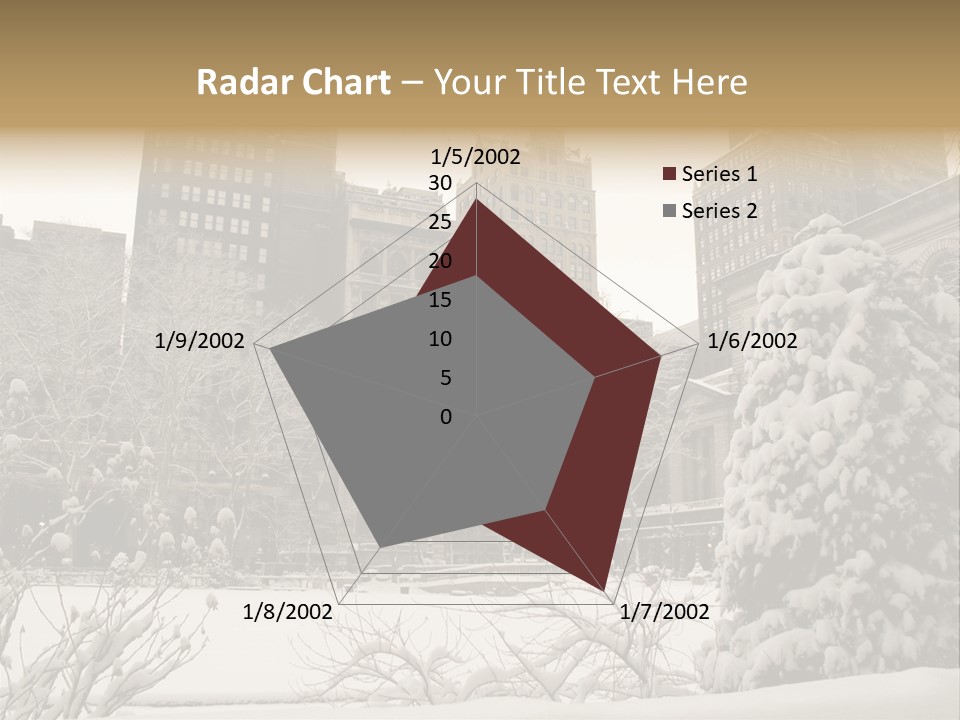 York Pine Buildings PowerPoint Template