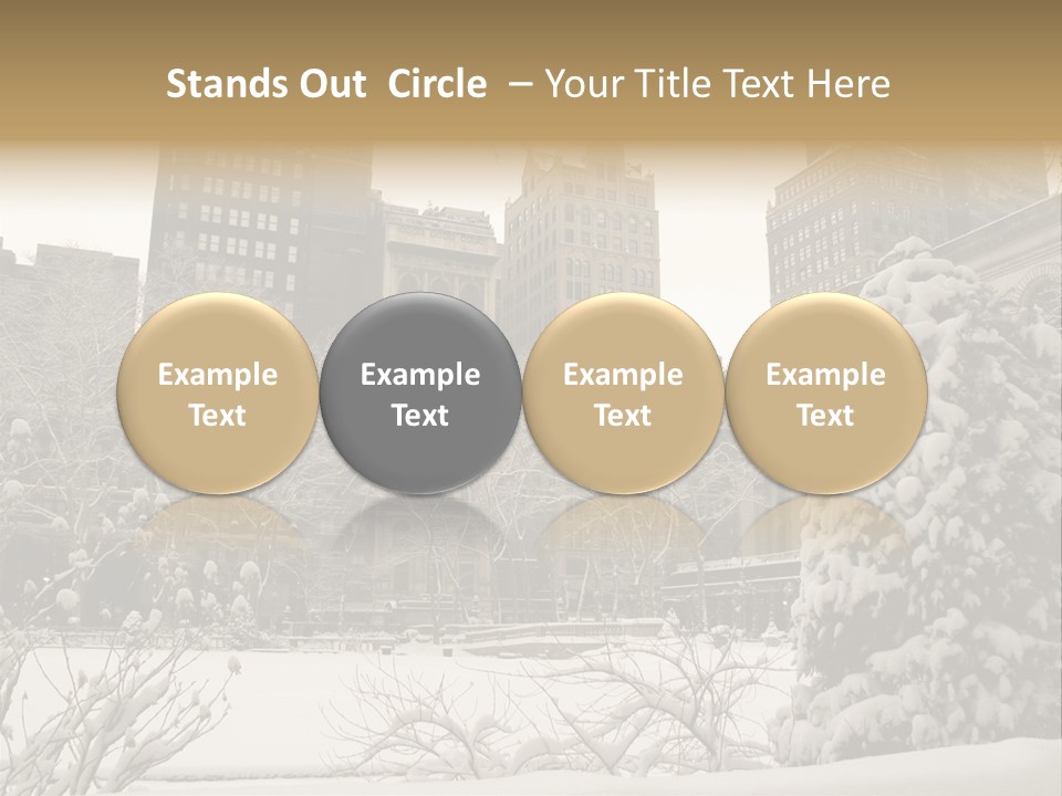 York Pine Buildings PowerPoint Template