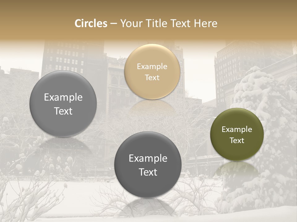 York Pine Buildings PowerPoint Template