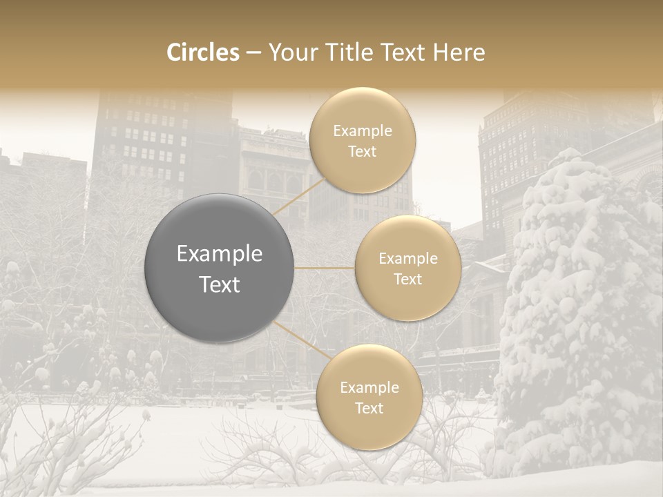 York Pine Buildings PowerPoint Template
