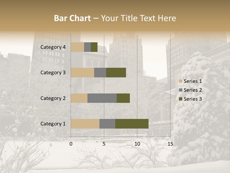York Pine Buildings PowerPoint Template