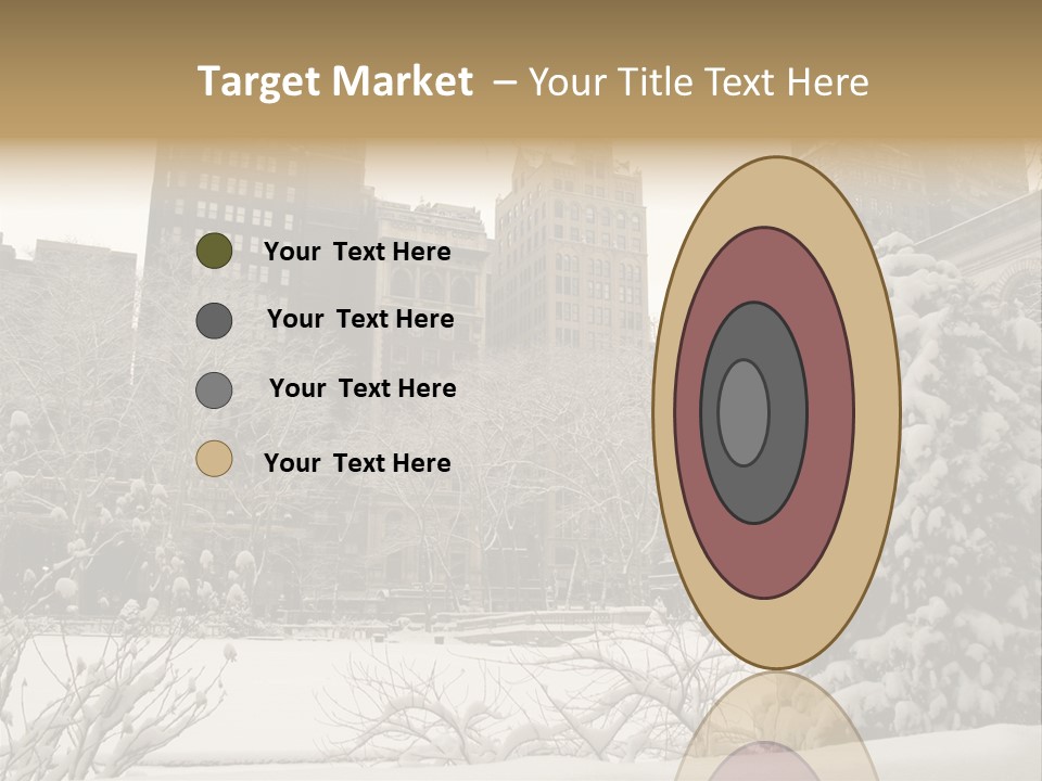 York Pine Buildings PowerPoint Template