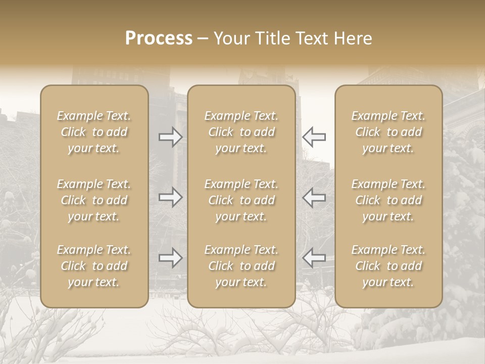 York Pine Buildings PowerPoint Template