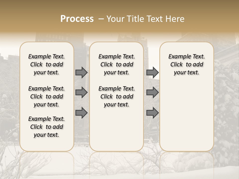 York Pine Buildings PowerPoint Template