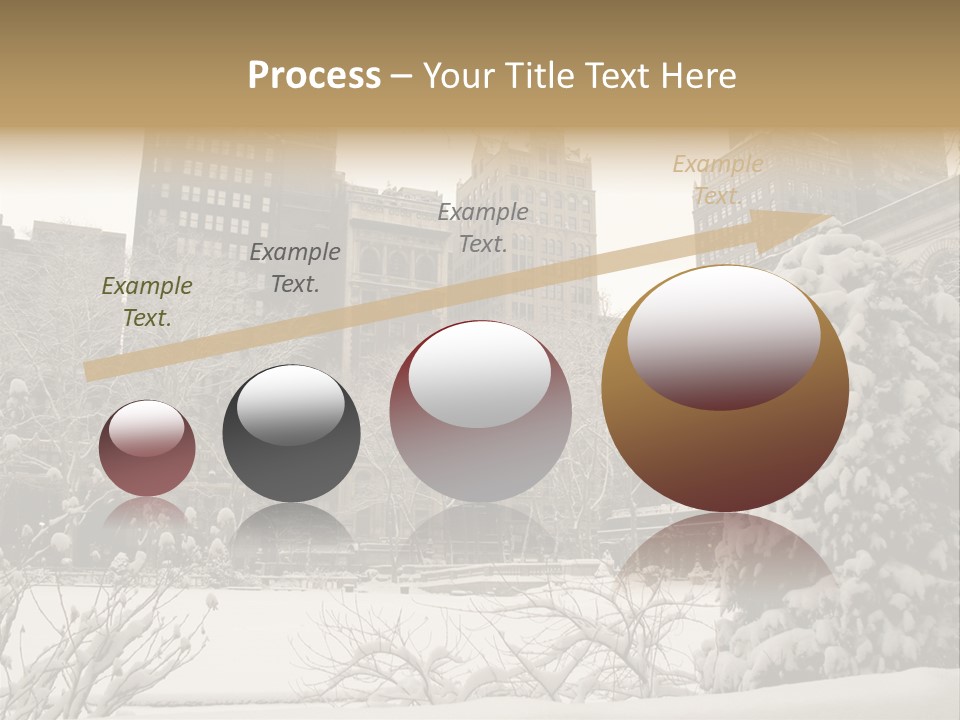 York Pine Buildings PowerPoint Template