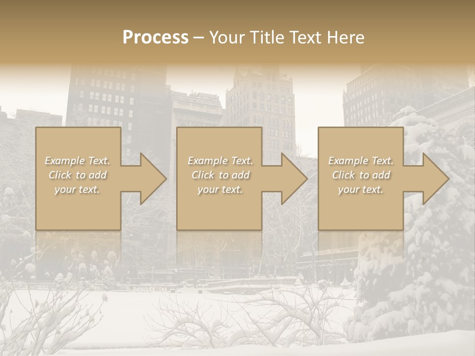 York Pine Buildings PowerPoint Template