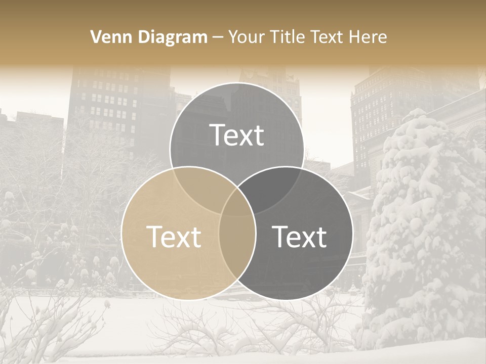 York Pine Buildings PowerPoint Template