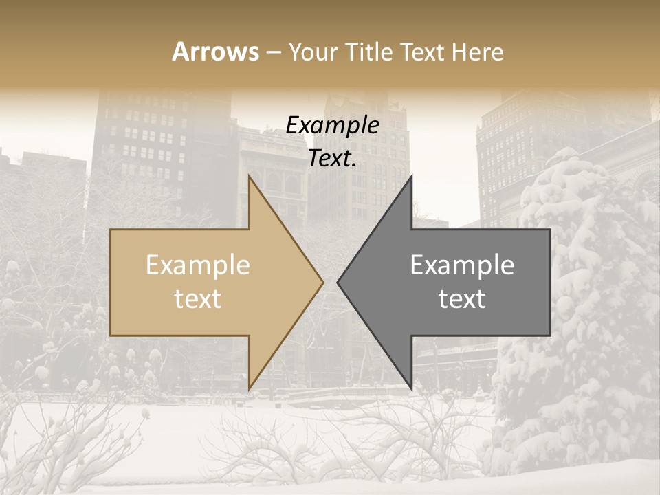 York Pine Buildings PowerPoint Template