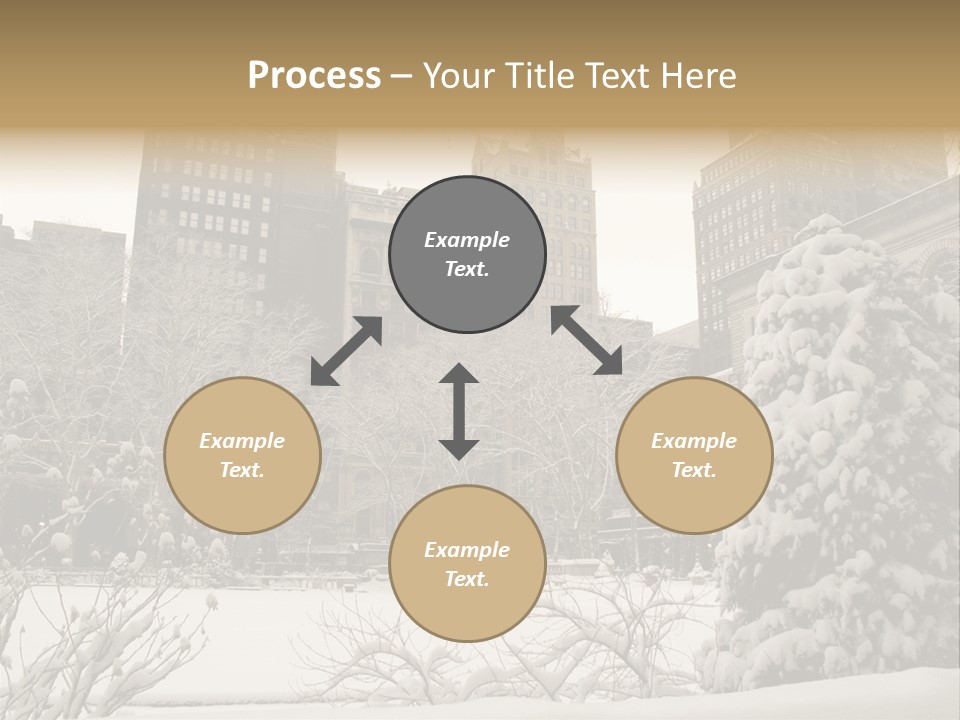 York Pine Buildings PowerPoint Template