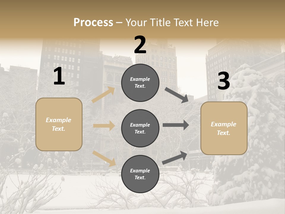 York Pine Buildings PowerPoint Template