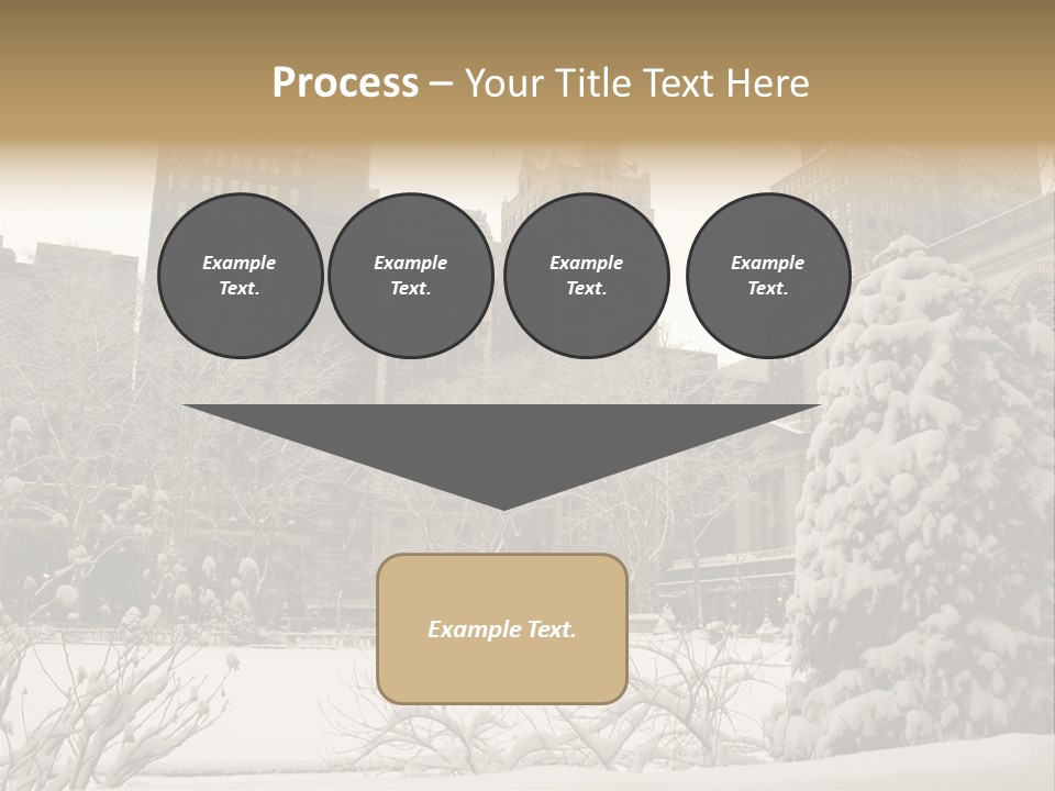 York Pine Buildings PowerPoint Template