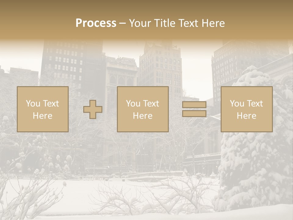 York Pine Buildings PowerPoint Template