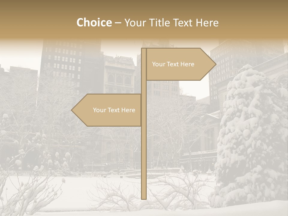 York Pine Buildings PowerPoint Template