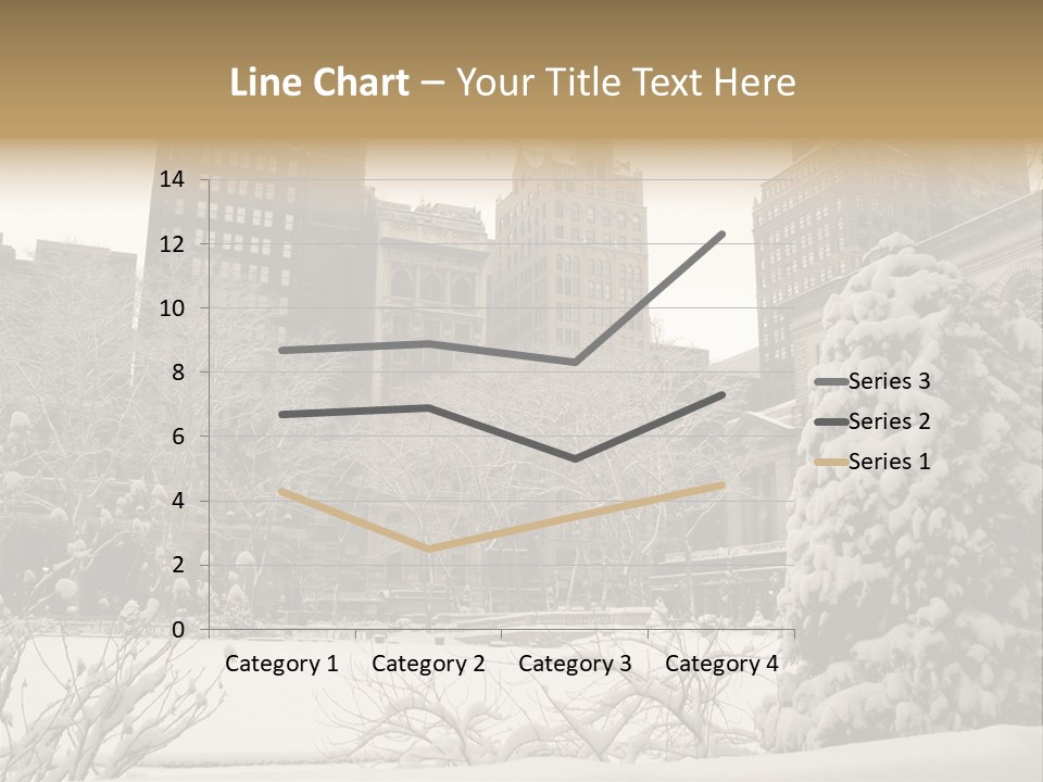 York Pine Buildings PowerPoint Template