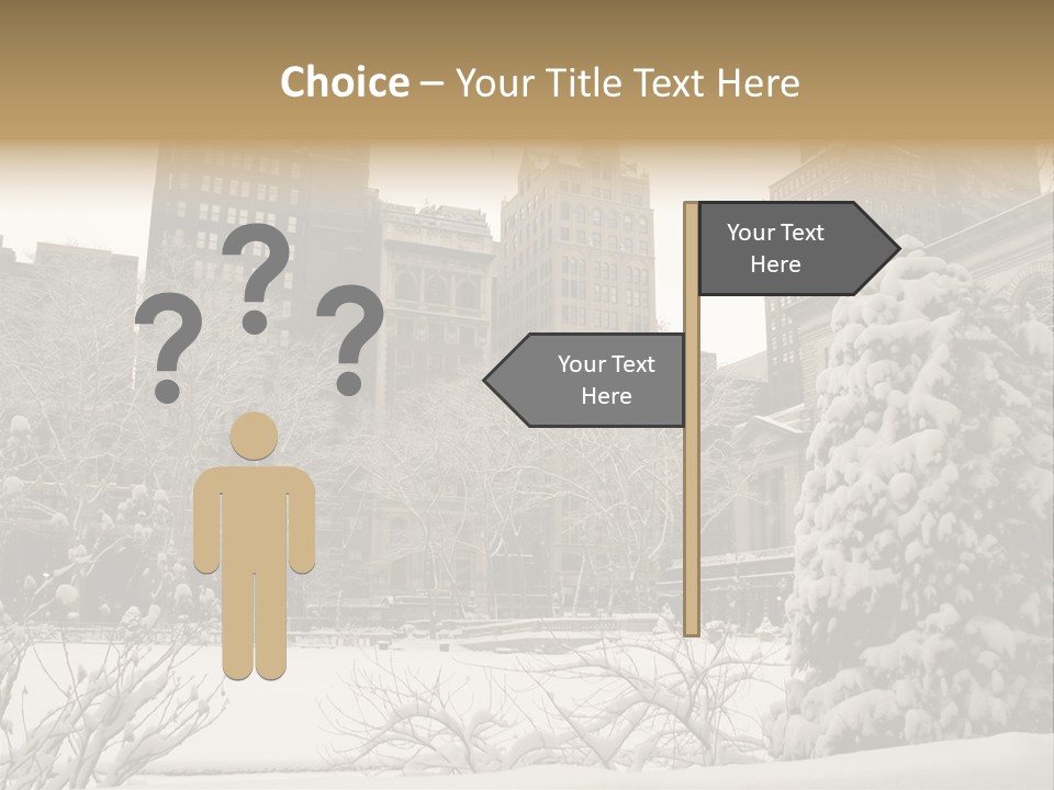 York Pine Buildings PowerPoint Template