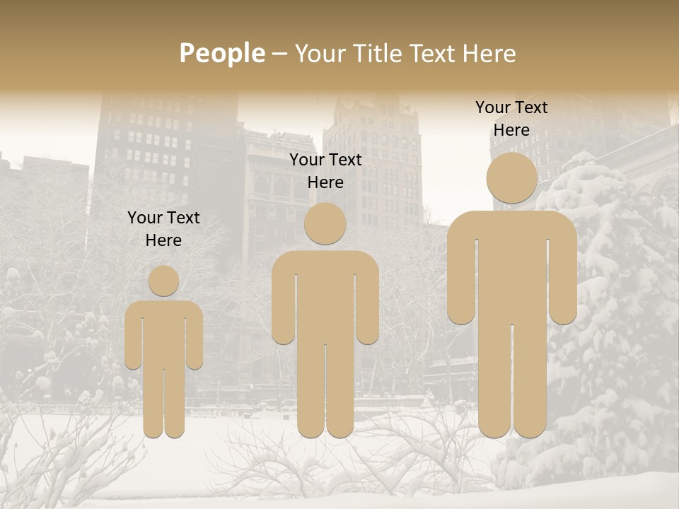 York Pine Buildings PowerPoint Template