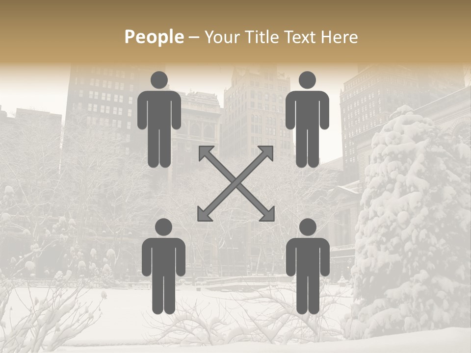 York Pine Buildings PowerPoint Template