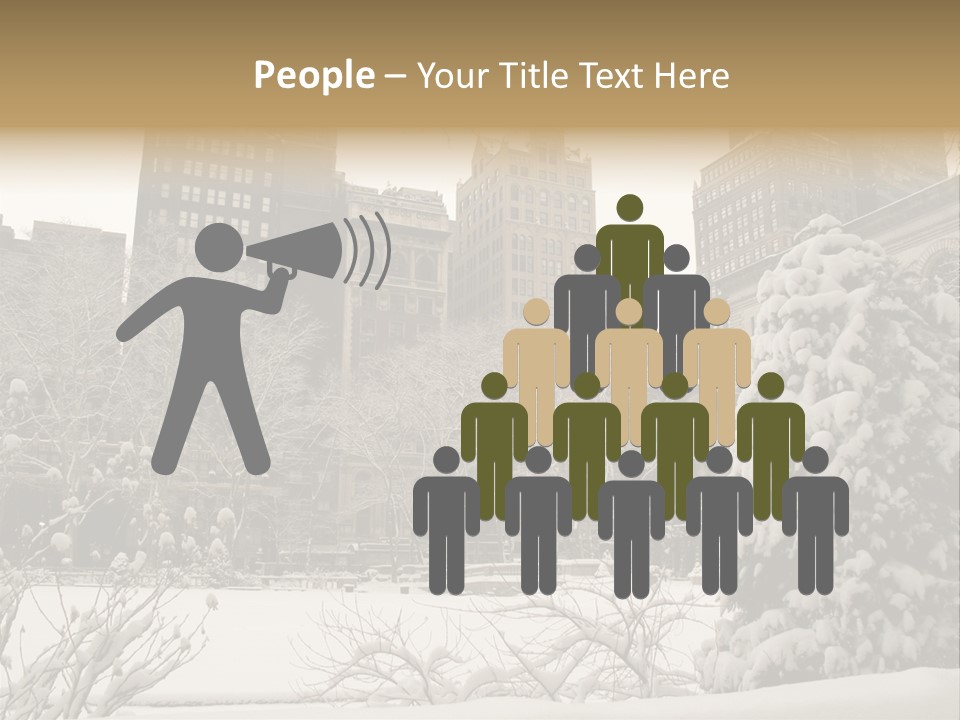 York Pine Buildings PowerPoint Template