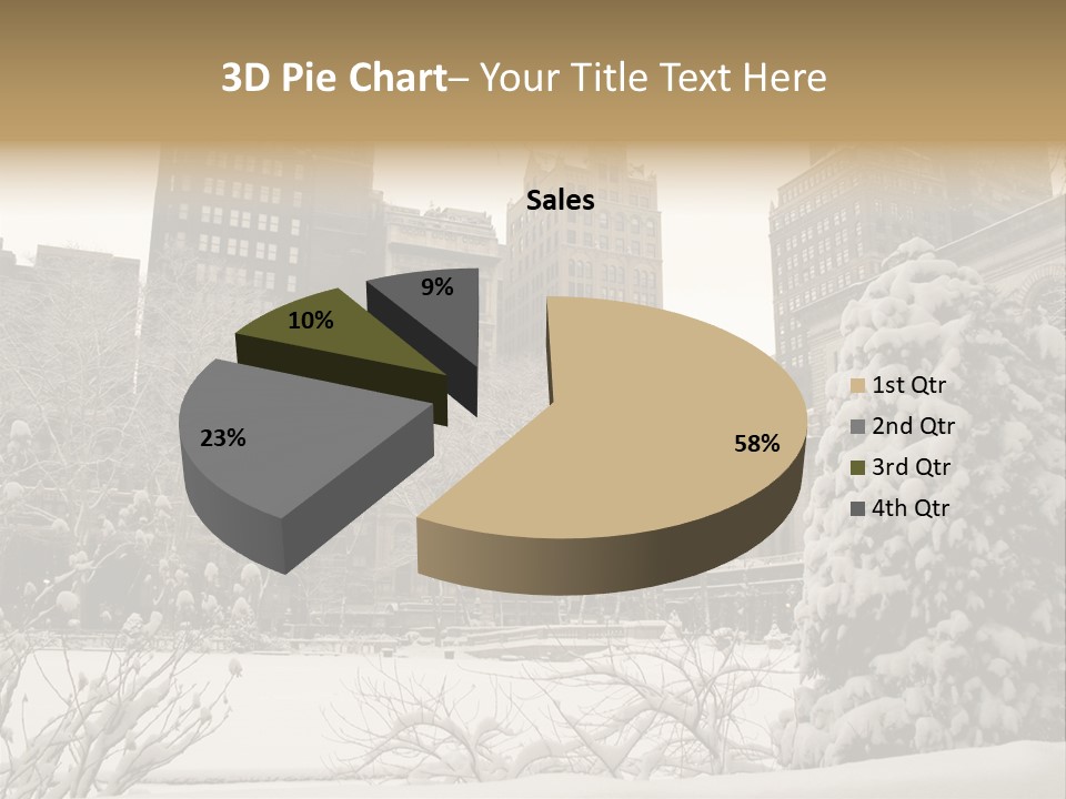 York Pine Buildings PowerPoint Template