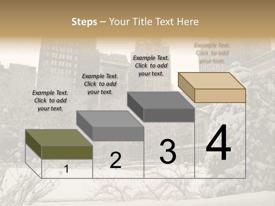 York Pine Buildings PowerPoint Template