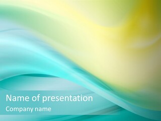 Stream Illustration Elegant PowerPoint Template