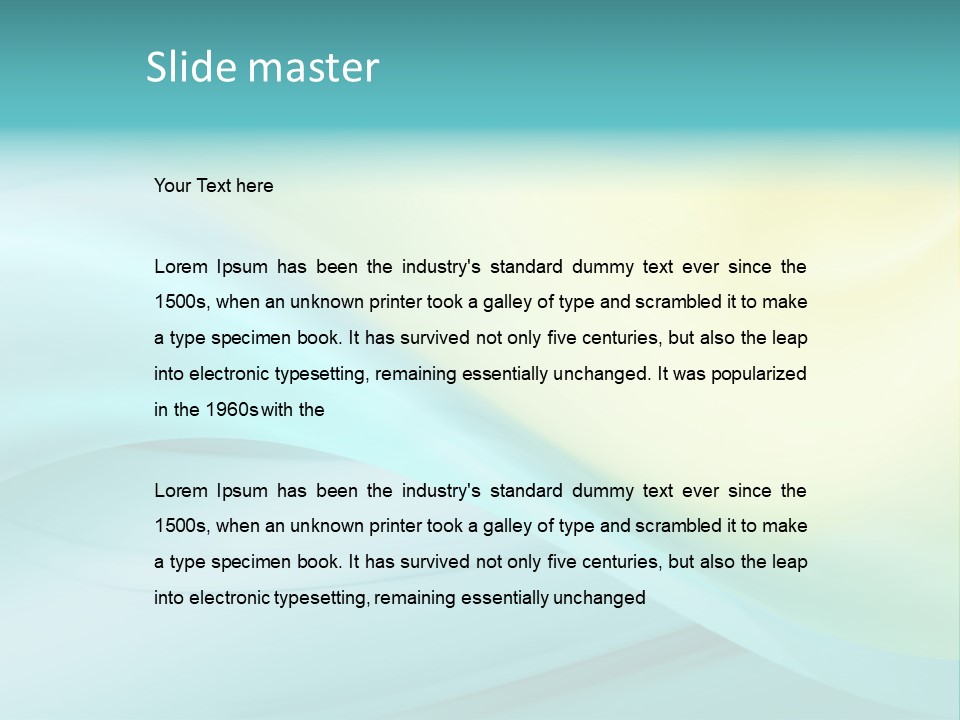 Stream Illustration Elegant PowerPoint Template