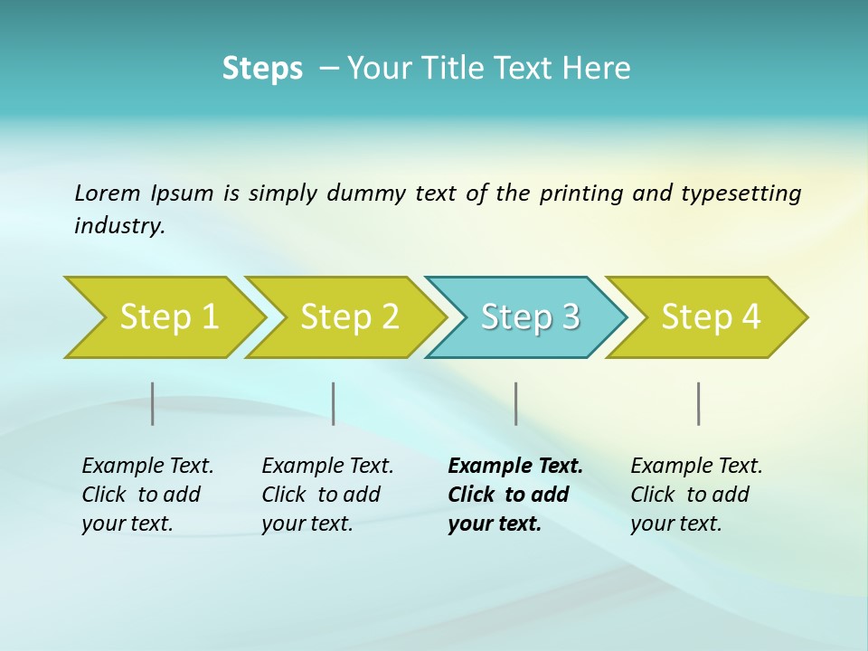 Stream Illustration Elegant PowerPoint Template