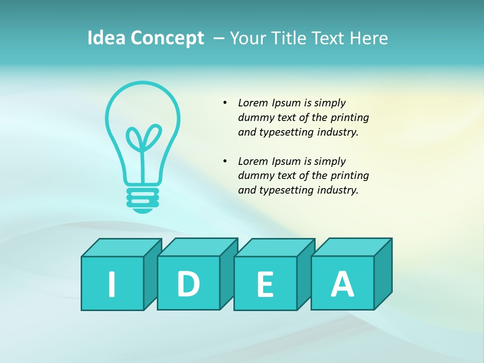 Stream Illustration Elegant PowerPoint Template