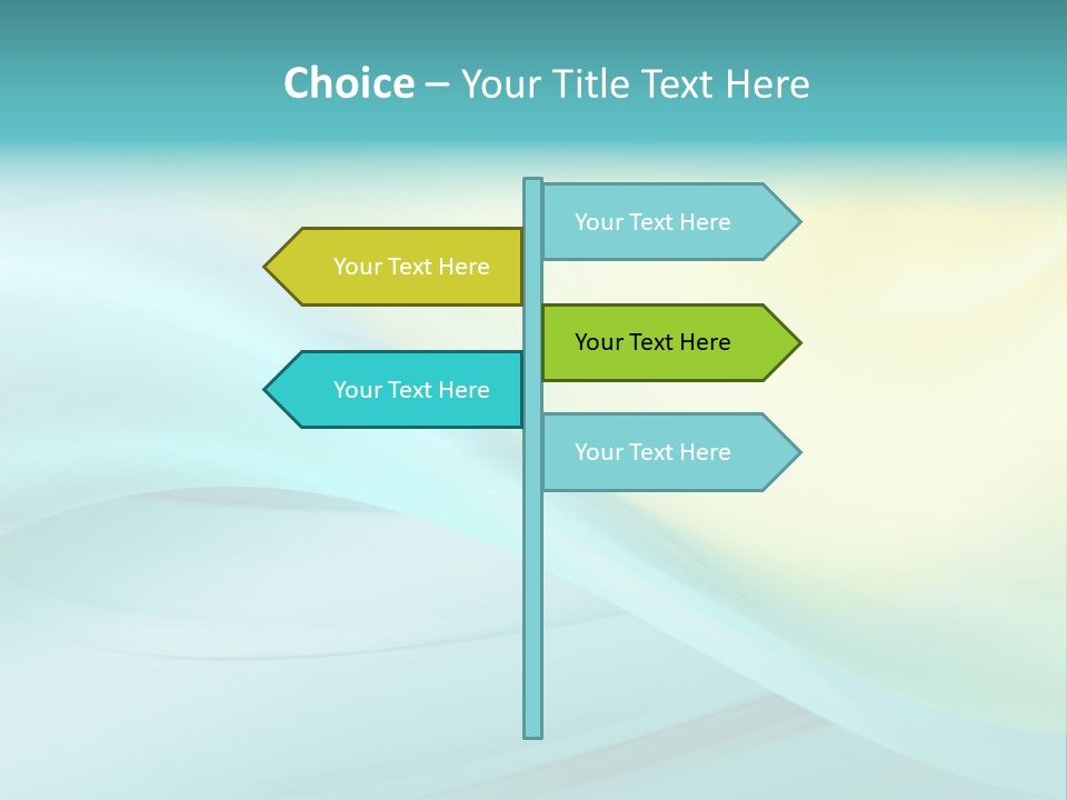 Stream Illustration Elegant PowerPoint Template